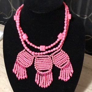 Beautiful Pink Beaded Necklace